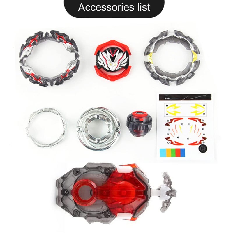 Esste Battling Tops Burst Superking B-195 Prominence Valkyrie.Ov.at'-0 Gyro Toys for Kids with Launcher - Image 4