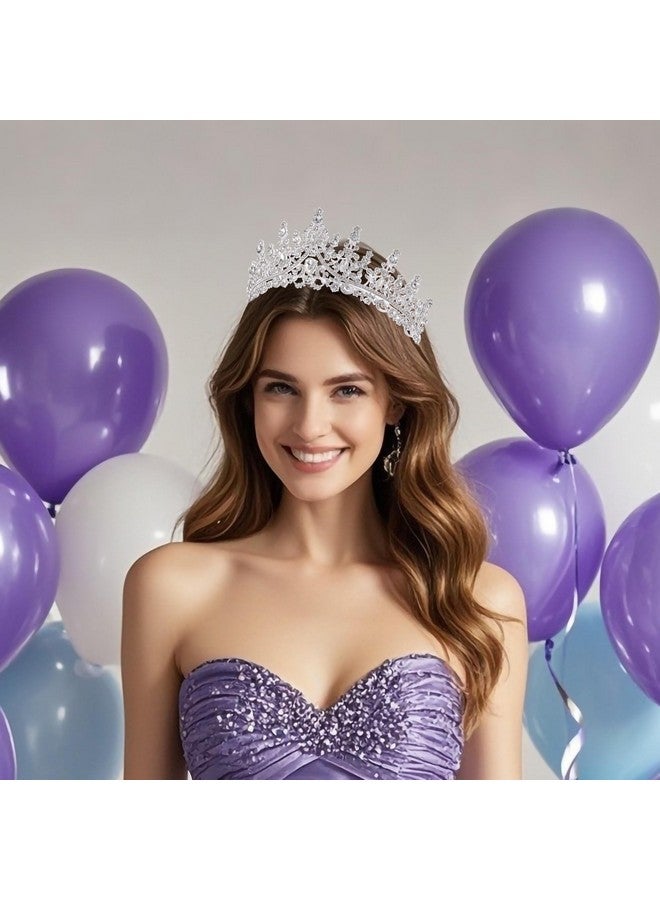 Kamirola Silver headbands for women Wedding Crystal Tiaras and Crowns for Women,Queen Crown,Rhinestone Princess Bridal Birthday Party Prom Halloween Quinceanera Pageant Christmas - Image 3