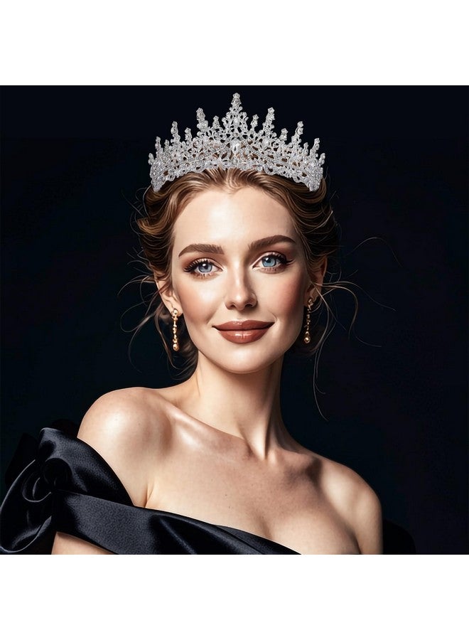 Kamirola Silver headbands for women Wedding Crystal Tiaras and Crowns for Women,Queen Crown,Rhinestone Princess Bridal Birthday Party Prom Halloween Quinceanera Pageant Christmas - Image 5