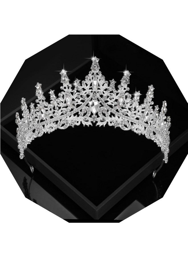 Kamirola Silver headbands for women Wedding Crystal Tiaras and Crowns for Women,Queen Crown,Rhinestone Princess Bridal Birthday Party Prom Halloween Quinceanera Pageant Christmas - Image 1