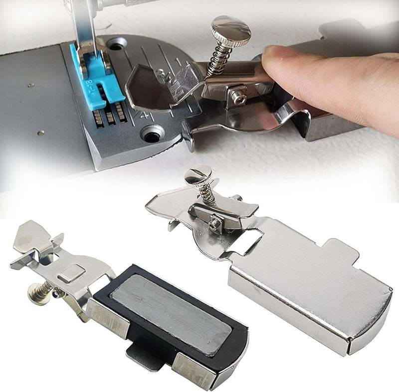 klarako 2-Packs Magnetic Seam Guide, Metal Magnetic Seam Guide for Sewing Machine, Universal Sewing Machine Accessories Attachments, Hemmer Guide for Industrial or Walking Foot Sewing Machine - Image 1