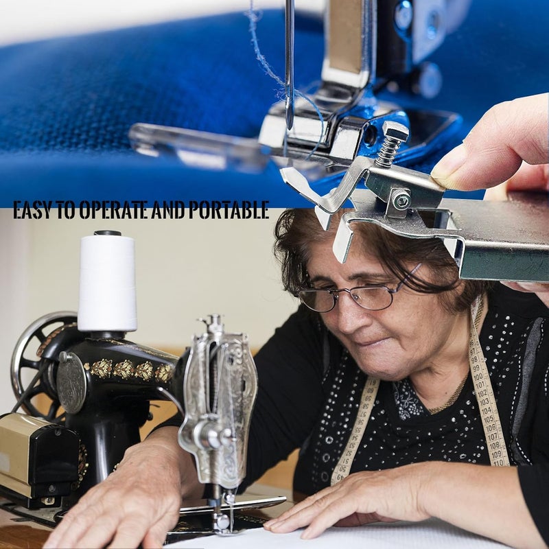 klarako 2-Packs Magnetic Seam Guide, Metal Magnetic Seam Guide for Sewing Machine, Universal Sewing Machine Accessories Attachments, Hemmer Guide for Industrial or Walking Foot Sewing Machine - Image 4