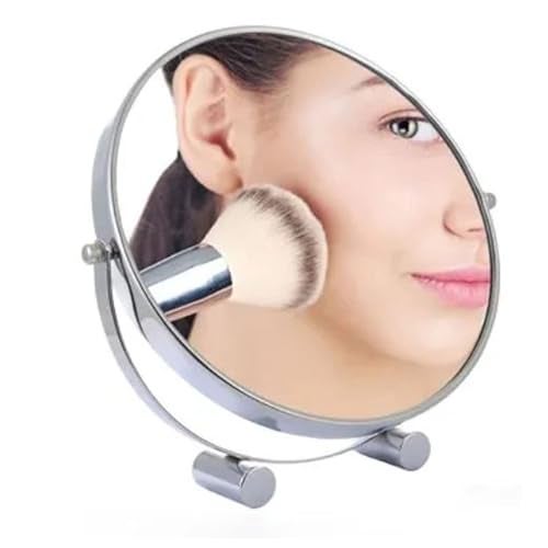 SIBY Makeup Mirror with Magnification | Double Sided Tabletop Vanity Mirror with 1X x 5X |360 Degree Cosmetic Desktop Mirror with Stand for Living Room - Image 2