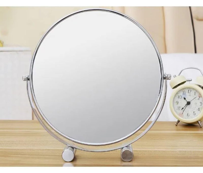 SIBY Makeup Mirror with Magnification | Double Sided Tabletop Vanity Mirror with 1X x 5X |360 Degree Cosmetic Desktop Mirror with Stand for Living Room - Image 3