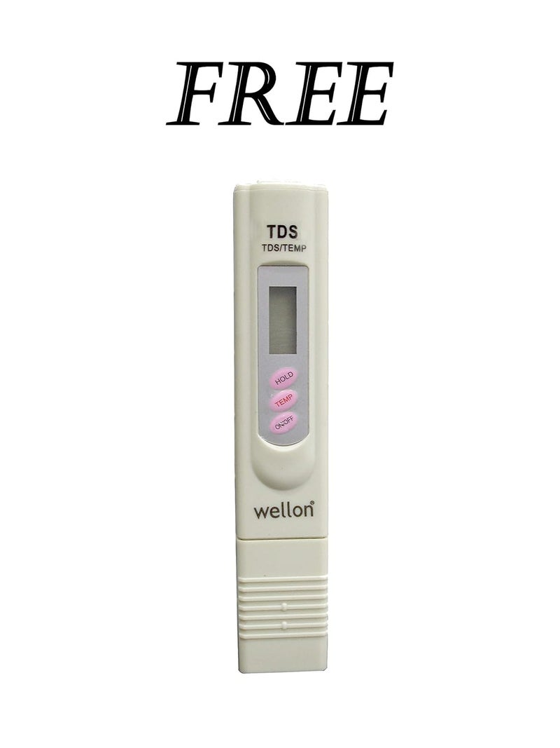 WELLON نبات RO منزلي أو تجاري بسعة 40 لتر في الساعة مع فلتر مضاد للبكتيريا بحجم 13 بوصة ووحدة تحكم TDS لتنقية المياه - Image 2