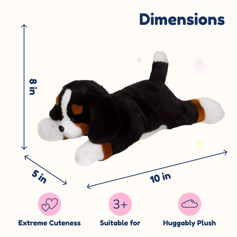 PixieCrush Dog Stuffed Animals - Bernese Mommy with 4 Puppies in Her Tummy - Huggable and Fluffy Dog Plushies for Imaginative Play - Plush Toys Suitable for Kids 3 Years Old and Above - 5" x 10" x 8" - Image 3
