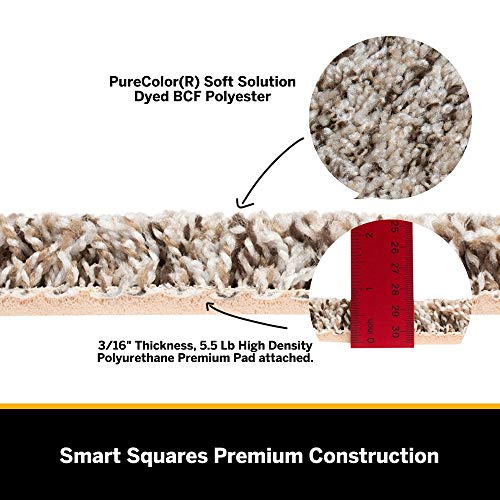 SMART SQUARES THE SIMPLE FLOORING SOLUTION Smart Squares Easy Street Premium Made in The USA Carpet Tiles 18x18 Inch, Soft Padded, Seamless Appearance, Peel and Stick for Easy DIY Installation (10 Tiles - 22.5 Sq Ft, 909 Lava) - Image 4