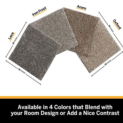 SMART SQUARES THE SIMPLE FLOORING SOLUTION Smart Squares Easy Street Premium Made in The USA Carpet Tiles 18x18 Inch, Soft Padded, Seamless Appearance, Peel and Stick for Easy DIY Installation (10 Tiles - 22.5 Sq Ft, 909 Lava) - Image 2