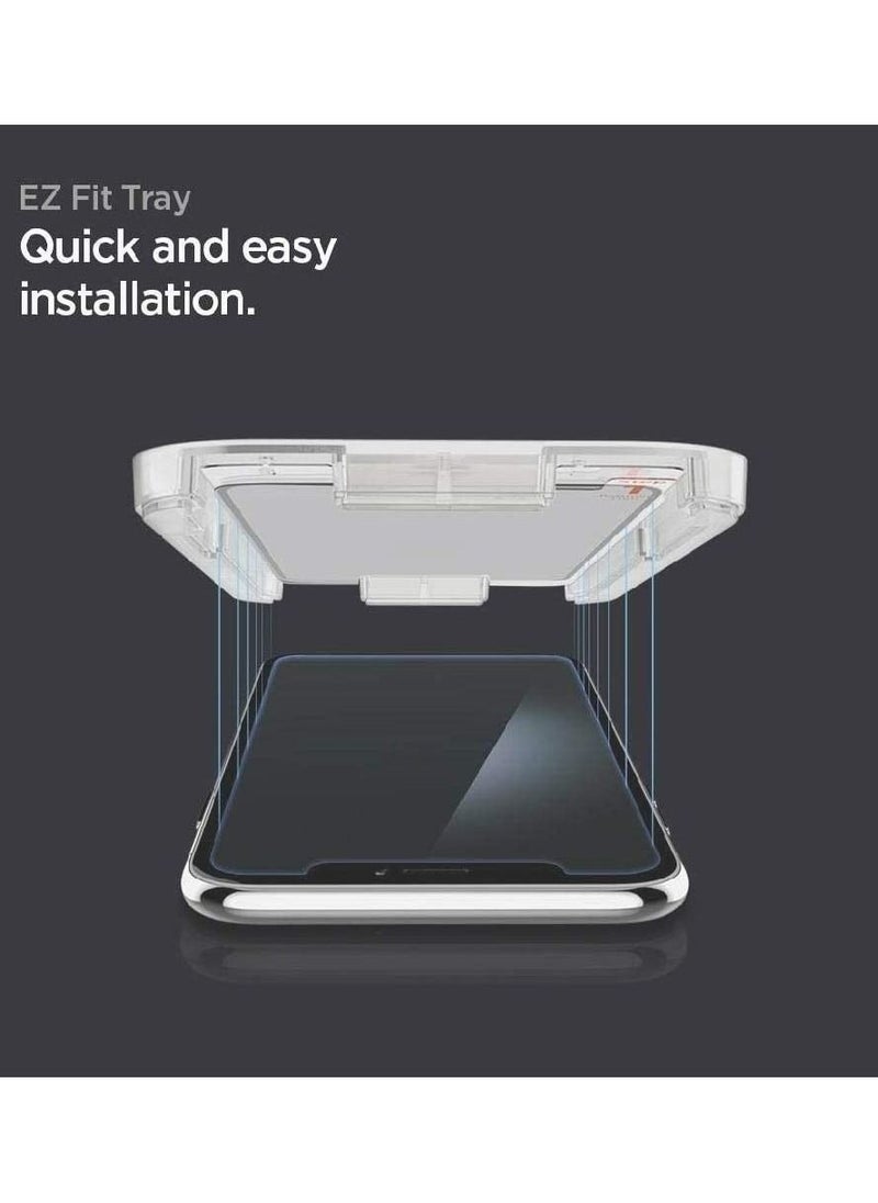 Spigen - iPhone 11 / iPhone XR [6.1 inch] Tempered Glass Screen Protector (2 packs) Glas.tR EZ Fit Designed, Case Friendly, spigen - Image 1