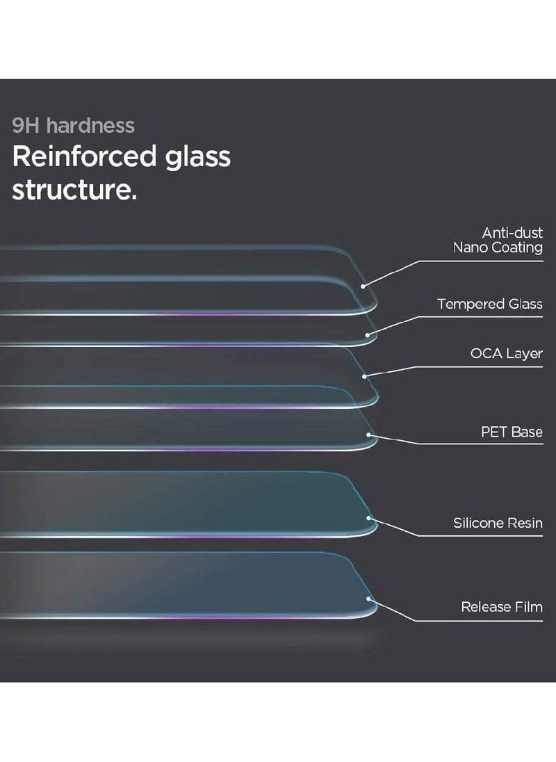 Spigen - iPhone 11 / iPhone XR [6.1 inch] Tempered Glass Screen Protector (2 packs) Glas.tR EZ Fit Designed, Case Friendly, spigen - Image 1