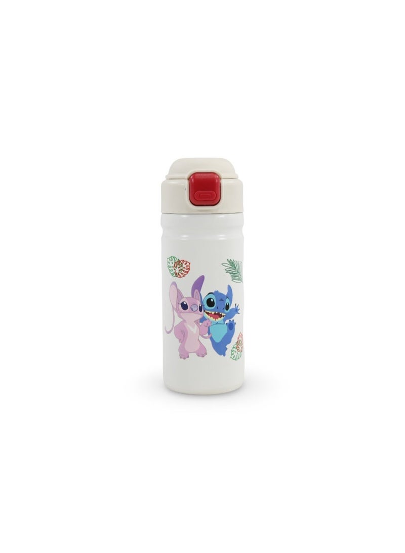 TOKYO Stitch Stainless Steel Water Bottle – White - Image 1