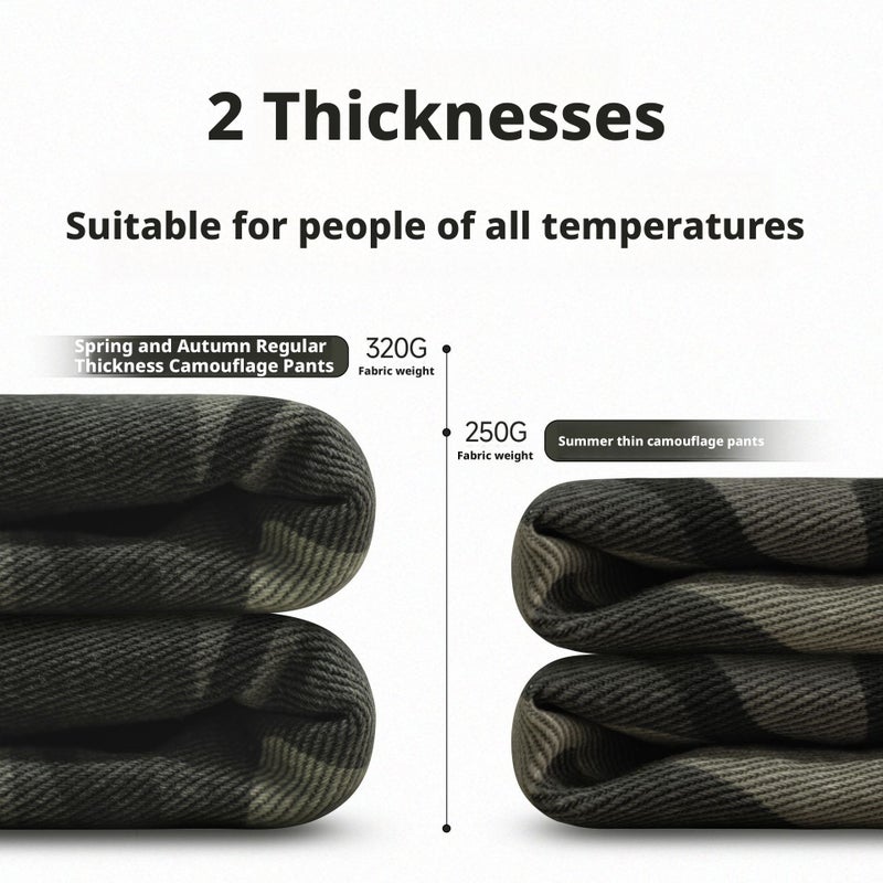 بنطال كارجو كاموفلاج واسع الساق رجالي من OREETA - Image 3