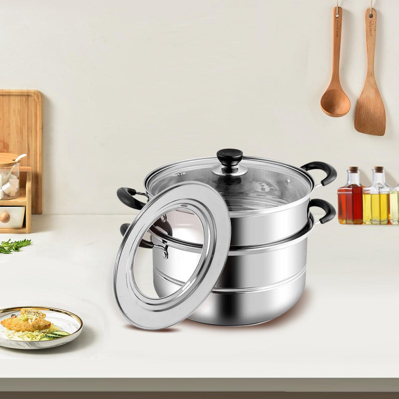 27 5cm Stainless Steel Steamer Basket Insert for Dumplings Dim Sum Kitchen Cooking - Image 5