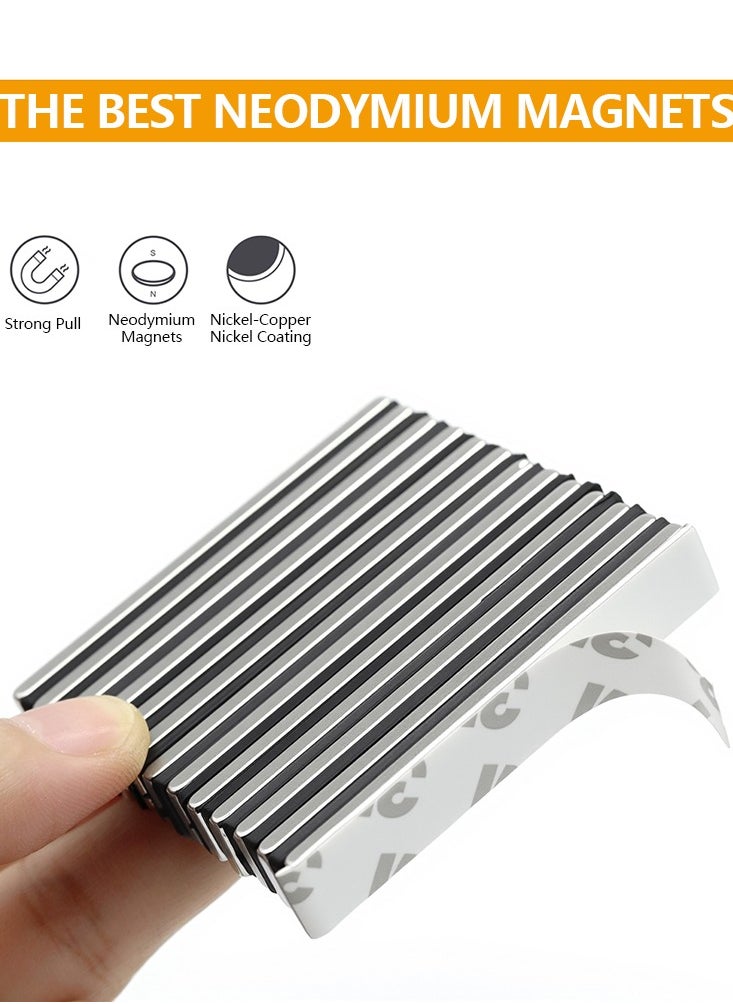 5Pcs 60x10x3mm Neodymium Magnet Strong Permanent Magnetic with Double-Sided Adhesive for DIY Fridge Decoration And Tidying 2.36X0.39X0.12inch - pzsku/Z21E67F651F2509B0234CZ/45/_/1739859744/5346c026-ba50-499e-9a9e-81b316031068