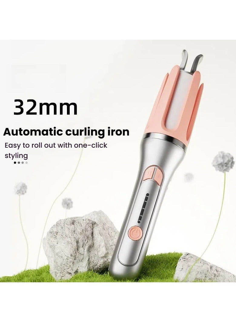عام 32mm automatic curling wand for big waves with electric negative ions non-damaging hair care water wave curling iron - Image 1