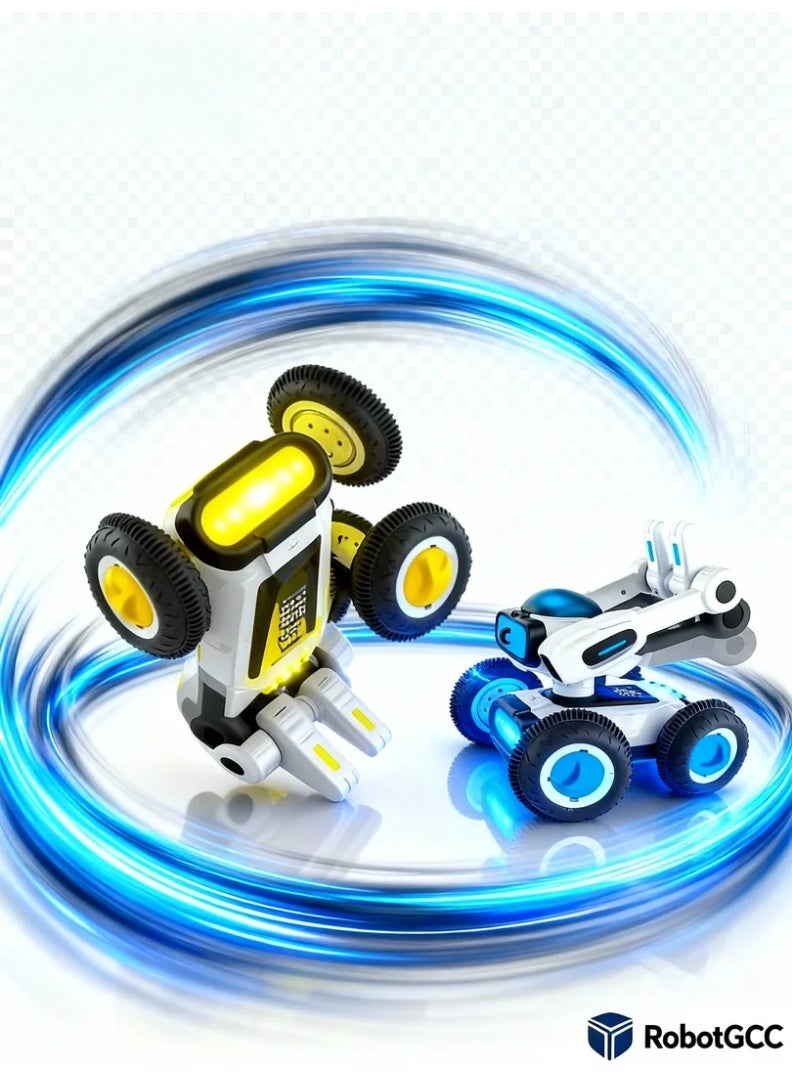 robotgcc Strong Hammerer R/C Battle Acrobatic Car – 4WD Remote Control Gesture Sensing Robot Car with Hammer Attack, 360° Spin, Self-Righting Flip & LED Lights | 25 km/h High-Speed Drift Toy - Image 5