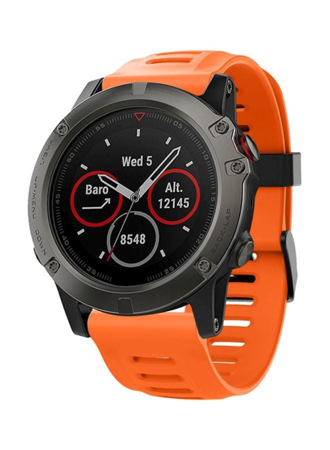 Voberry Replacement Watch Band For Garmin Fenix 5X Plus Orange - Image 4