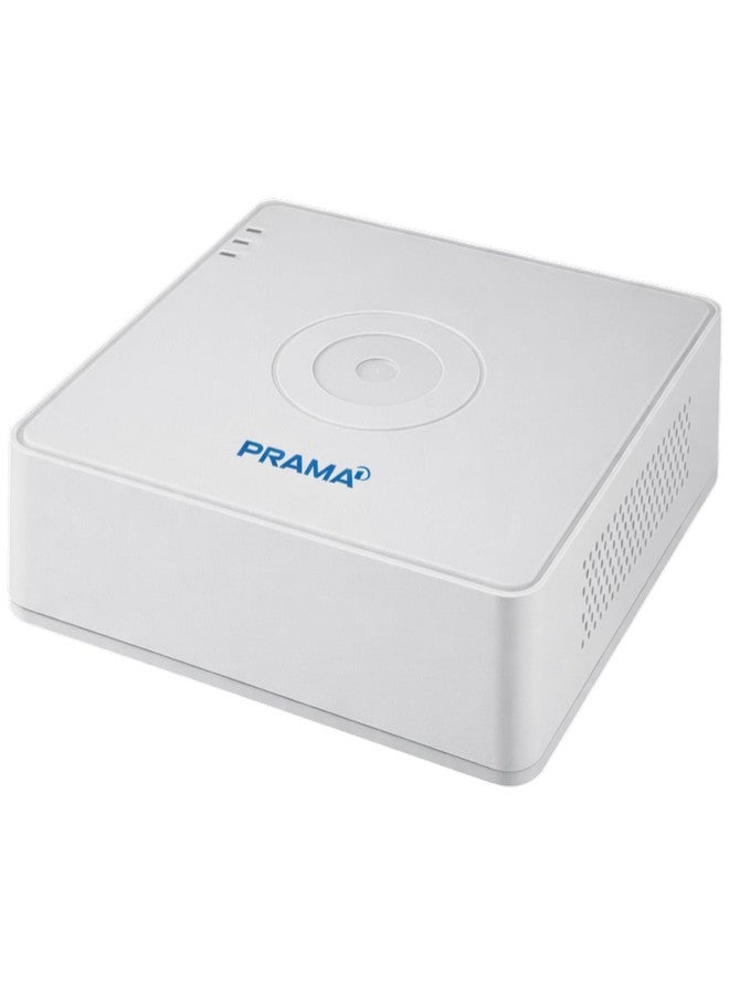 PRAMA مسجل فيديو رقمي من براما PT-DR1A08Q-K1 بدقة 1080 بكسل و4 ميجابكسل، 8 قنوات، قرص صلب واحد، ترميز H.265 DVR - Image 1