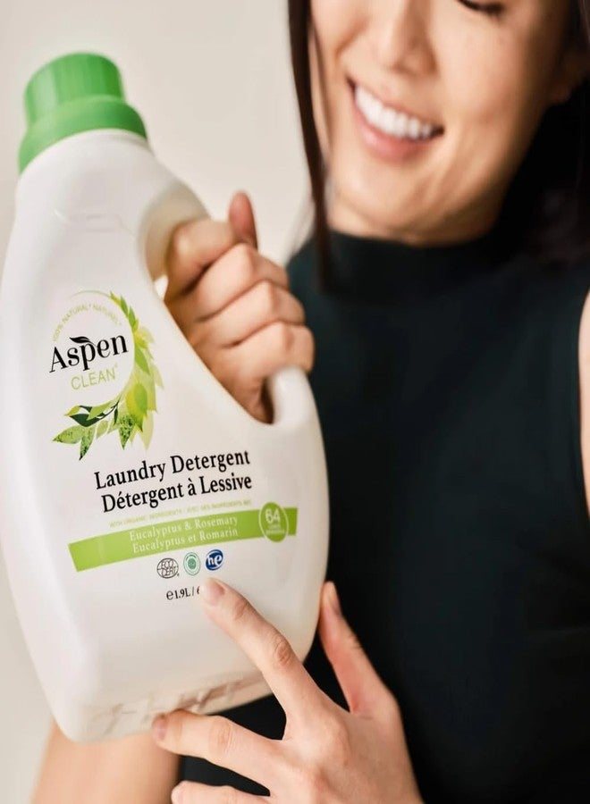AspenClean Natural Laundry Detergent Eucalyptus & Rosemary - 100% Natural, Organic, HE Liquid Laundry Detergent - Vegan, Cruelty-Free, Biodegradable - Safe for Babies, Pets & Kids - EWG Certified - Image 5
