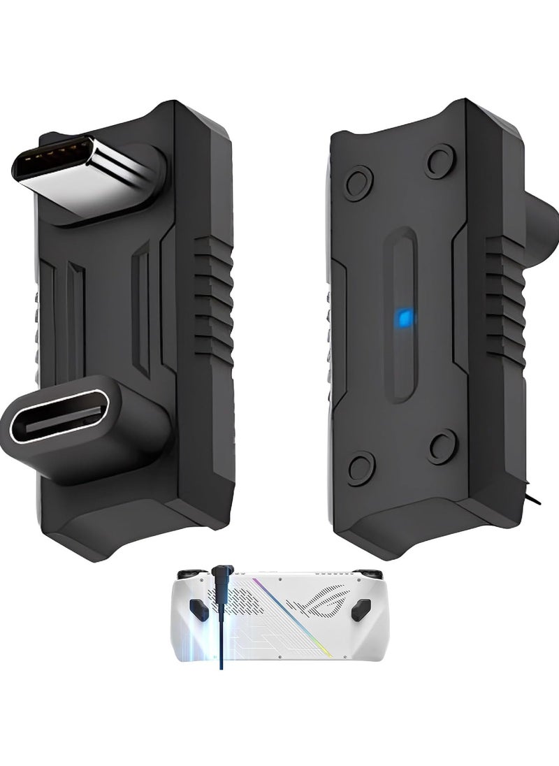 erorex 2Pcs 180 Degree USB C Adapter, U Shape USB-C Male to USB-C Female Connector, Type C Angled Adapter Data Transfer Connector with PD 100W for Laptop, Tablet, Smartphone, Gaming Devices  - Image 1