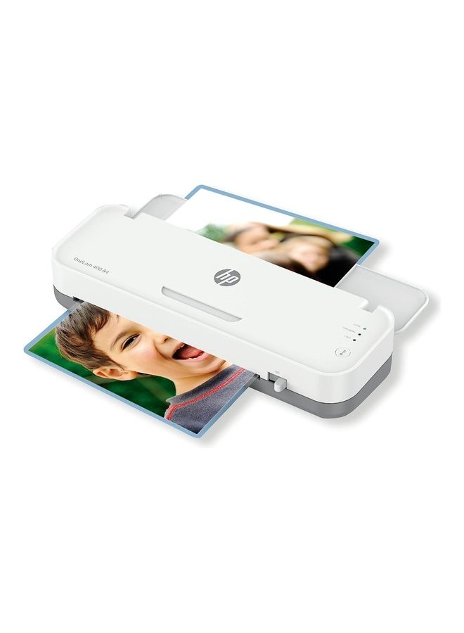 HP OneLam 400 A4 Laminator 75/80-125 Micron With Accessories White - Image 4