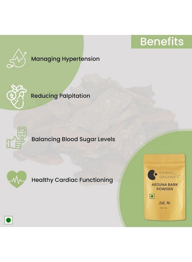 CARMEL ORGANICS CARMEL ORGANICS Arjuna Bark Powder 340 g (Pack of 1) Supports Healthy Heart Functions | Natural | Erra Maddi | No Added Preservatives | Terminalia Arjuna | Non-GMO  - Image 4