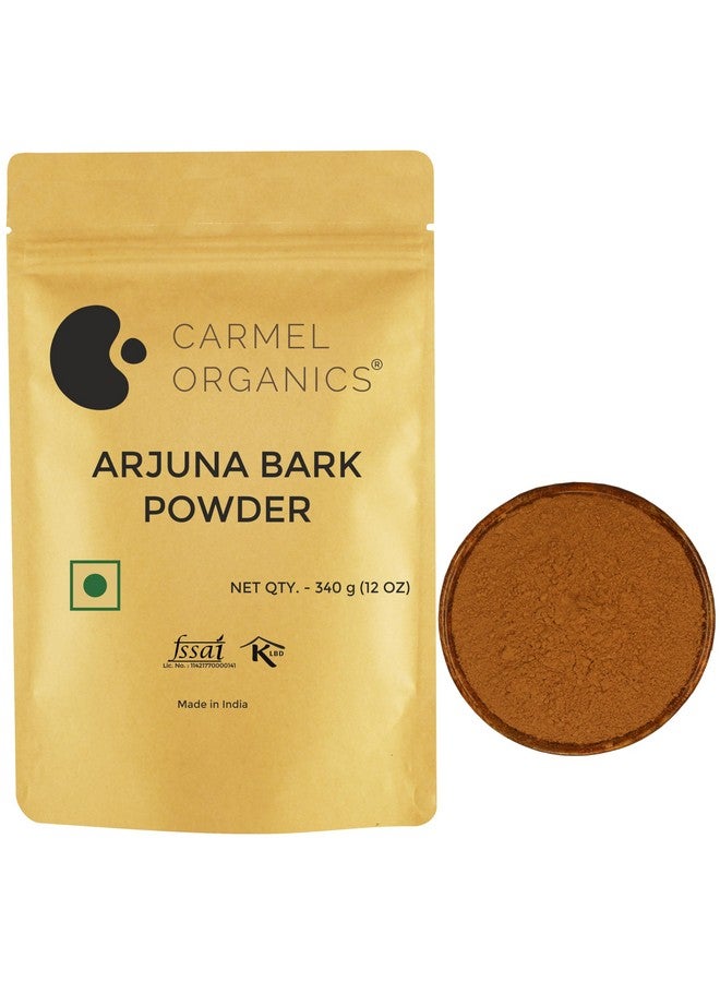CARMEL ORGANICS CARMEL ORGANICS Arjuna Bark Powder 340 g (Pack of 1) Supports Healthy Heart Functions | Natural | Erra Maddi | No Added Preservatives | Terminalia Arjuna | Non-GMO  - Image 1