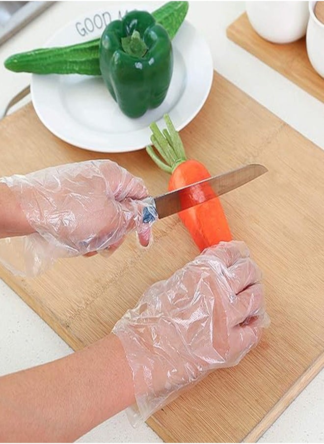 Generic Disposable Food Prep Gloves - 500 Pack Disposable Plastic Gloves, Disposable Gloves Clear for Food Service, Cleaning, One Size Fits Most  - Image 5