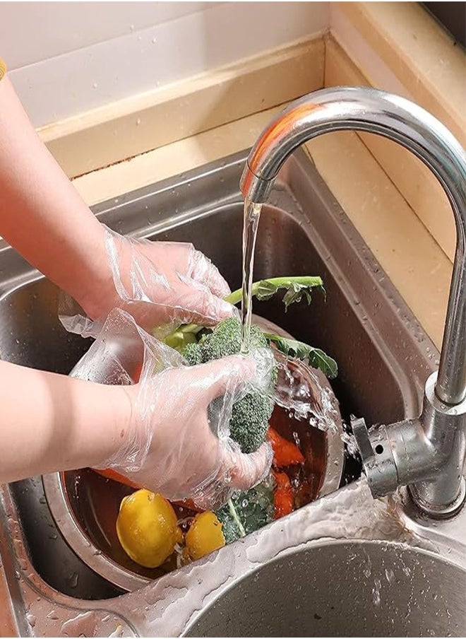 Generic Disposable Food Prep Gloves - 500 Pack Disposable Plastic Gloves, Disposable Gloves Clear for Food Service, Cleaning, One Size Fits Most  - Image 4