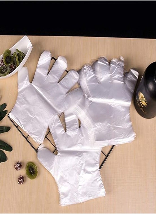 Generic Disposable Food Prep Gloves - 500 Pack Disposable Plastic Gloves, Disposable Gloves Clear for Food Service, Cleaning, One Size Fits Most  - Image 2