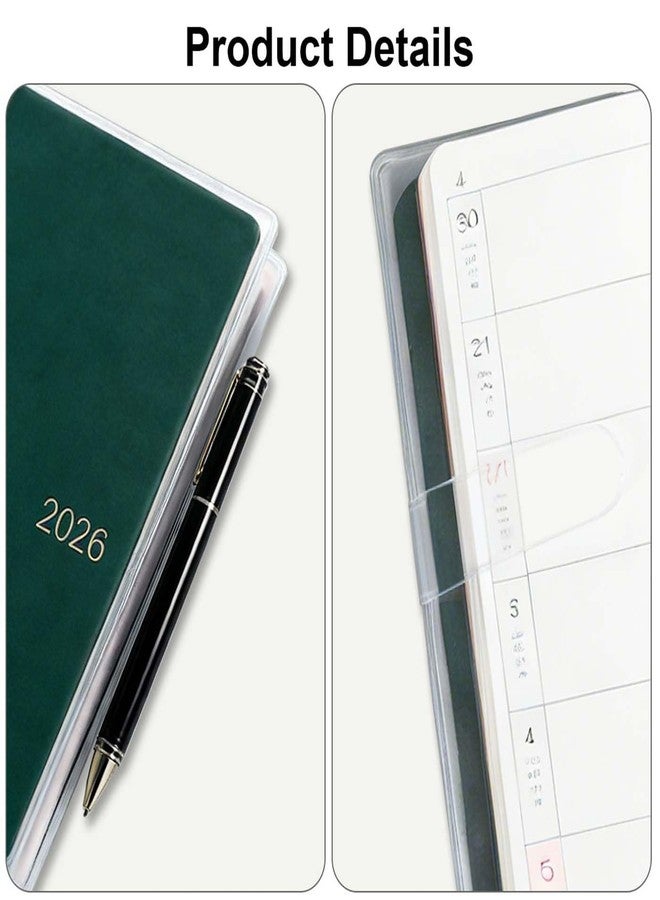 YuCool Clear Cover for Hobonichi Weeks Planner, Plastic Cover for Weeks Book, Water-Repellent Book Covers(8.18x7.75 Inches,1-Pack, Transparent) - Image 4
