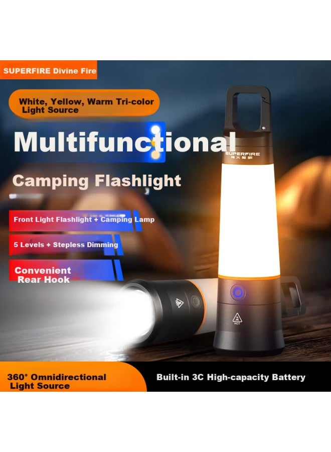 Supfire Rx41 High-power Flashlight Outdoor Camping Lantern Mini Rechargeable Multifunctional Emergency Light With Long Battery Life - Image 1