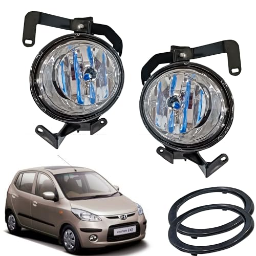 Auto Pearl High Power Quality Halogen Fog Lamp, Fog Light Assembly compatible with Old i10 - Image 1