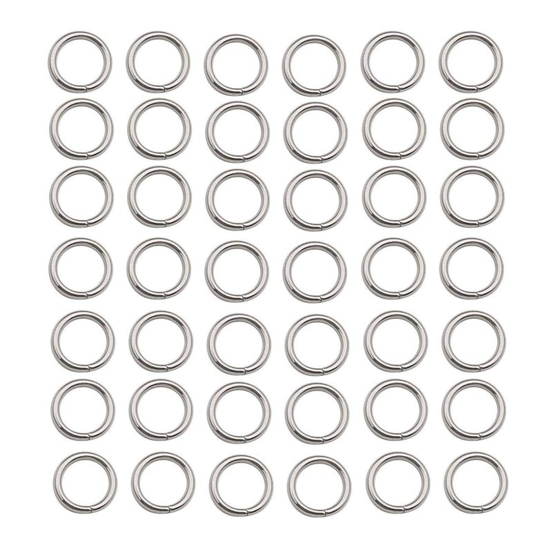 500 pcs Stainless Steel Split Rings Jump Rings Connector Rings for Jewelry Making Necklaces Bracelet Earrings Keychain DIY Craft 126098mm