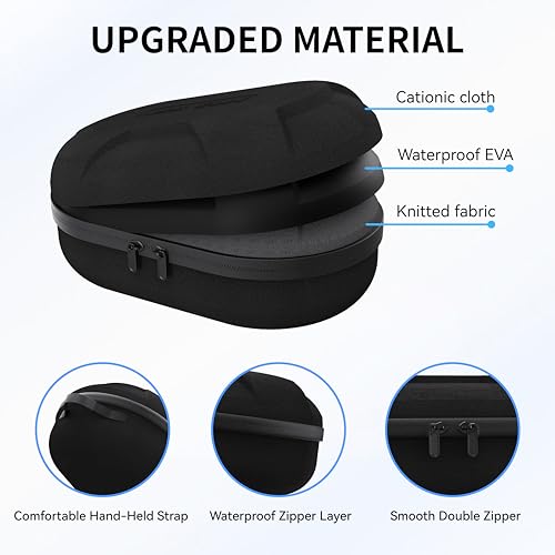 APEXINNO Large Carrying Case for Meta Quest 3, Quest 3S, Oculus Quest 2, and Apple Vision Pro – Hard Travel & Storage Bag Fits VR Headset with Elite Strap and Accessories - Image 3