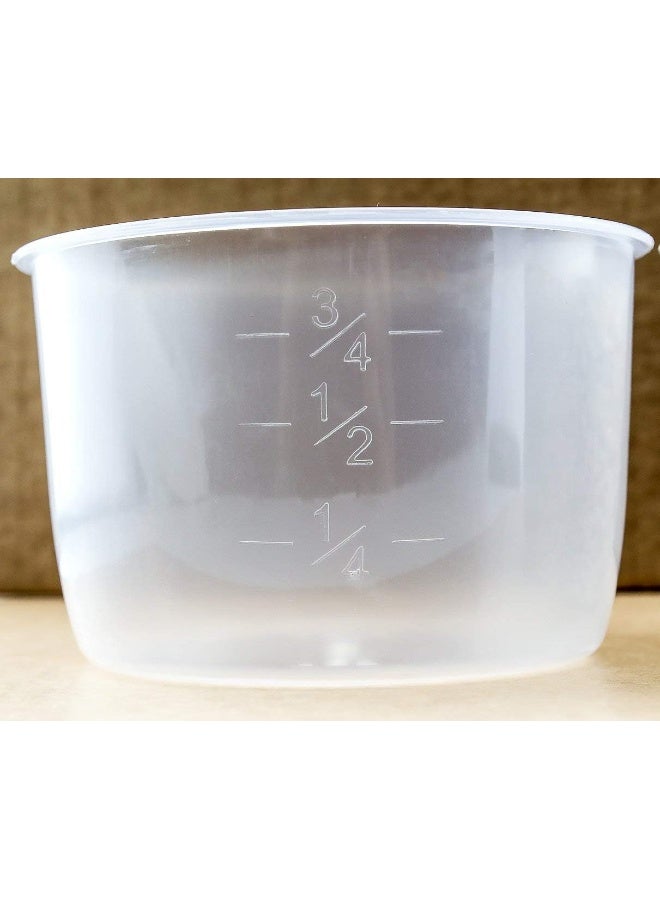 Bright Kitchen 2 Pack Rice Measuring Cup Clear Bright Kitchen Brand Cooker Replacement Cup Plastic (2 Rice Cups) - Image 1