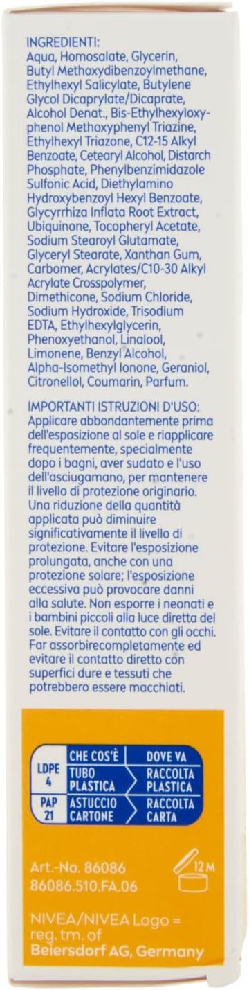 Nivea كريم واقي شمس نيفيا صن يو في لمكافحة الشيخوخة للوجه FP 50 في أنبوب 50 مل كريم وجه مضاد للتجاعيد مع إنزيم Q10 واقي شمس للوجه 50 للاستخدام اليومي كريم وجه مضاد للشيخوخة - Image 4