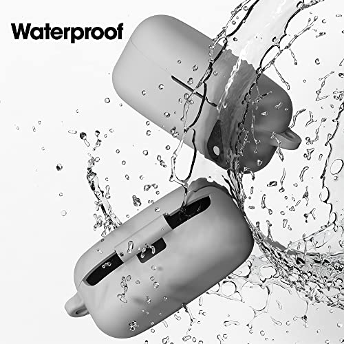 Sounce Silicone Protective Case Cover for Boat Airdopes 121v2 / Boat Airdopes 121, Anti Fall Anti Dust, with Hook Earphone Case – Grey(Case Cover Only) - Image 5