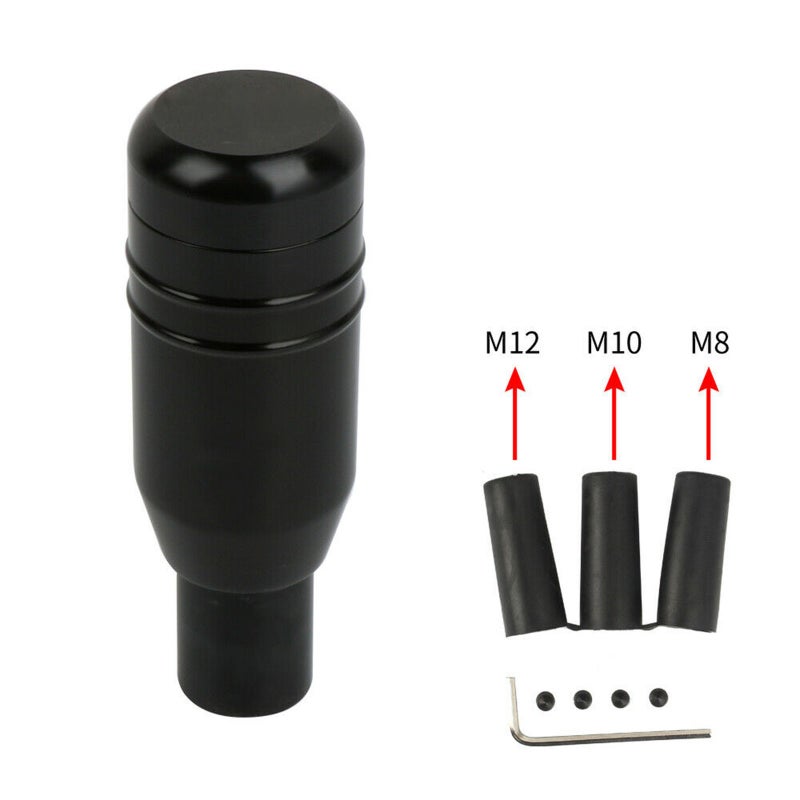 Universal Aluminum Automatic Car Black Gear Stick Shift Knob Lever Shifter - Image 1