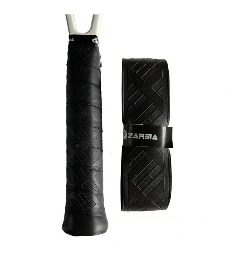 Tennis Racket Overgrip Sweat Absorbent Non Slip Handle Wrap Black Line A - Image 1