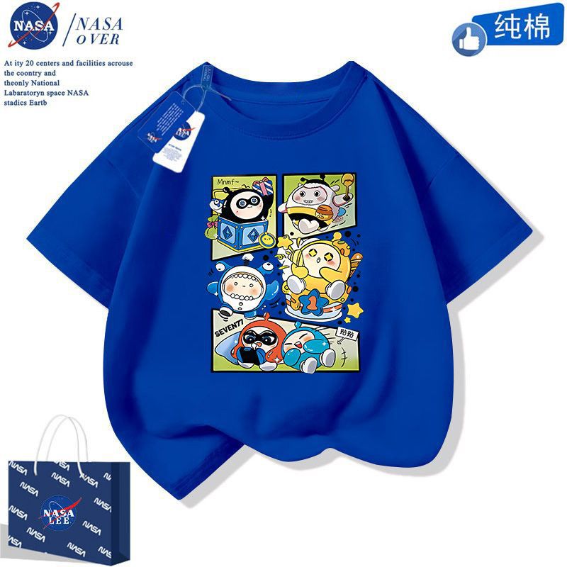 Egg Party T-Shirt For Boys And Girls Summer Cartoon Style Casual Lightweight Short Sleeve Fashionable Mid-Big Kids Half Sleeve Dress - Image 5