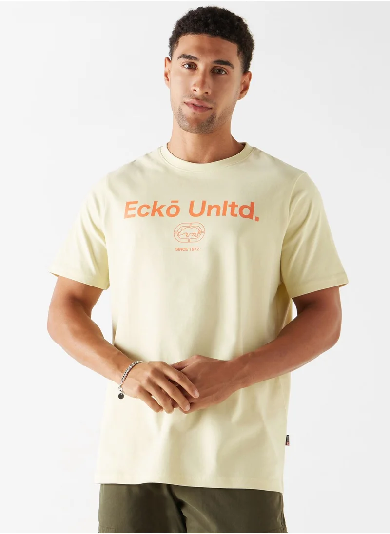 Ecko Unltd. Logo Print Crew Neck T-Shirt