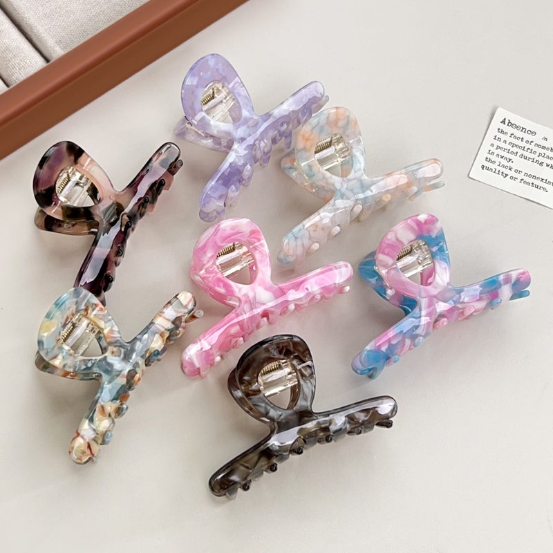 High-grade Acetic Acid Grab Clip Fashion All-match Hairpin Color Dopamine Hair Grab Hair Accessories Head Hair Shark Clip - Image 3