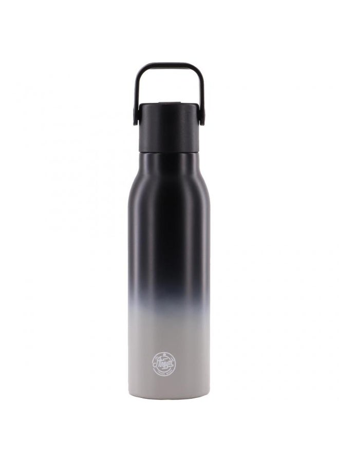 Atrium Classic 2-Tone Colors Water Bottle 500ml Black/Light Grey - Image 1