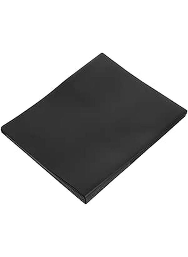 Black Plastic Pocket Folders 10 Pack Dual Pocket Prongs Letter Size Office School - Image 1