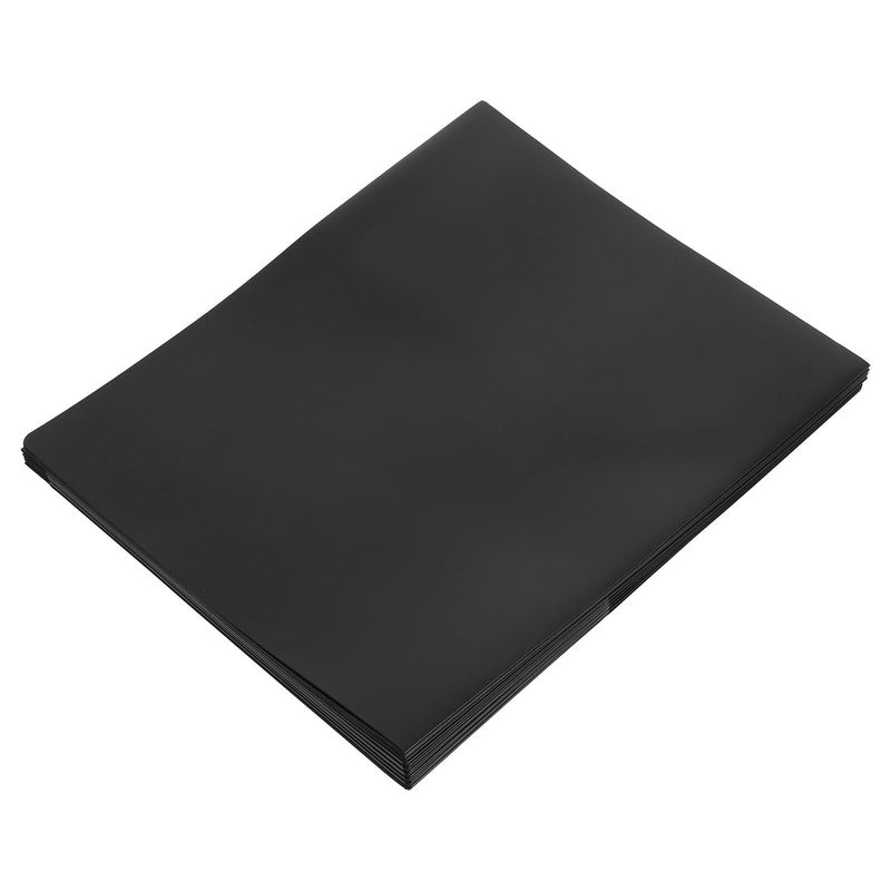 Black Plastic Pocket Folders 10 Pack Dual Pocket Prongs Letter Size Office School - Image 2