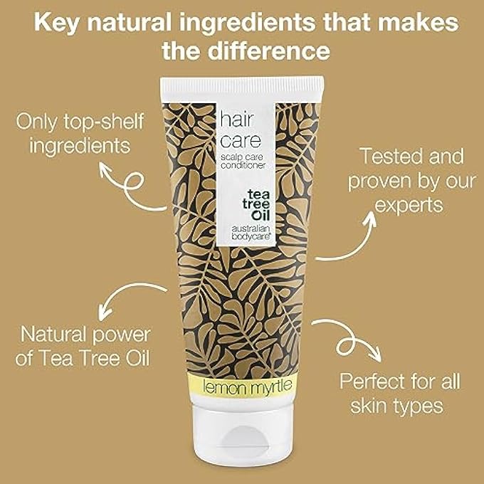 AUSTRALIAN BODYCARE HAIR CONDITIONER 200 ML | TEA TREE OIL + LEMON MYRTLE CONDITIONER FOR DANDRUFF, ITCHY AND DRY SCALP FOR WOMEN AND MEN | ALSO FOR PIMPLES ON THE SCALP | ANTI-DANDRUFF - Image 3