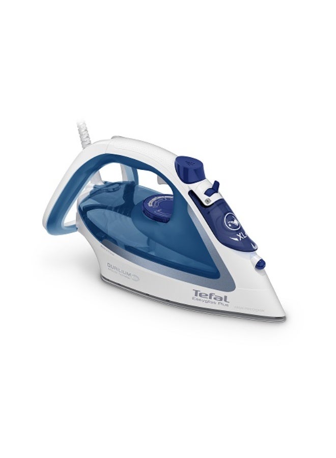 Tefal Easygliss Plus Steam Iron, 2700 Watt, Blue - FV5751E0 270 ml 2700 W FV5751E0 blue - Image 1