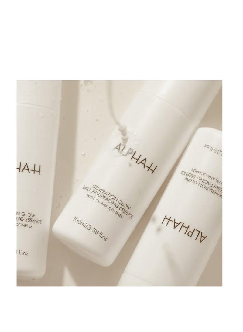 Alpha-H Generation Glow Daily Resurfacing Essence with 5% AHA Complex 100ml - Image 4