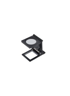 GOTOTOP 10 x 28mm Linen Test Three Folding Magnifying Glass Portable Magnifying Thread Counter Linen Tester 10X Magnifier Zinc Alloy with Scale for Textile Jewelry Collection Repair